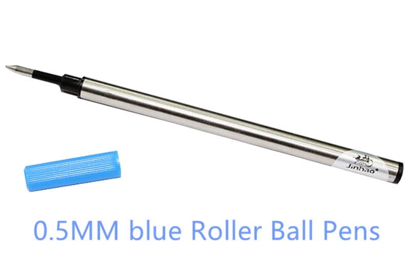 10 bucăți de reîncărcare stilou cu bile JINHAO, cu cerneală standard, neagră și albastră, 0,5 MM 0,7 MM Accesorii pentru școală de birou