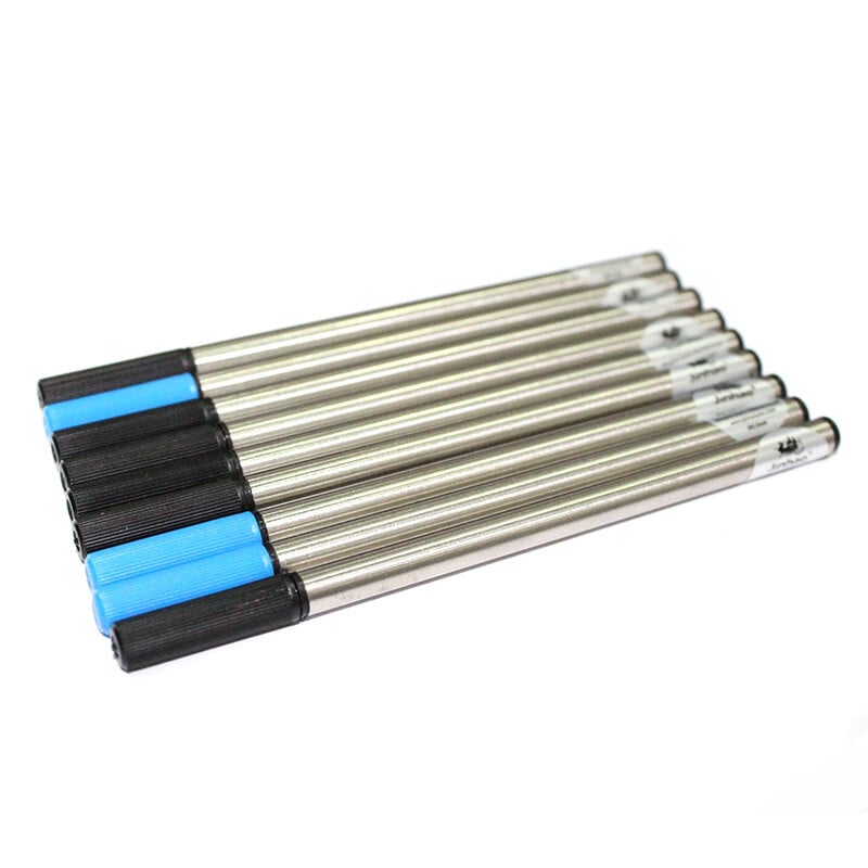 10 bucăți de reîncărcare stilou cu bile JINHAO, cu cerneală standard, neagră și albastră, 0,5 MM 0,7 MM Accesorii pentru școală de birou