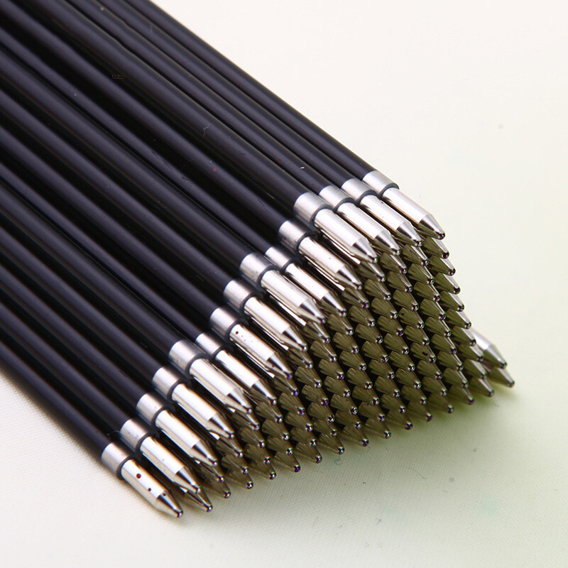 100 buc/cutie 0,7 mm reumplere stilou cu bile negru albastru roșu cerneală miez înlocuibil universal 88 mm lungime pix stil de presare rechizite de birou