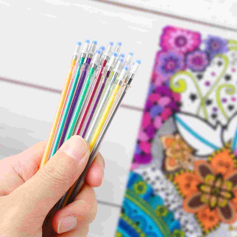 100 sädelevat pliiatsitäit, 08 mm värviline pliiatsikomplekt Säravate värvimispliiatsite marker joonistamiseks (segavärvid)