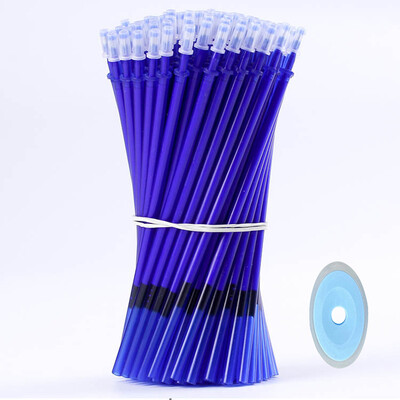 100 τμχ Erasable Gel στυλό Refill Rod set Erasable Pen Washable Hand 0,5mm Blue Black Ink School School Stationery Writing Tool