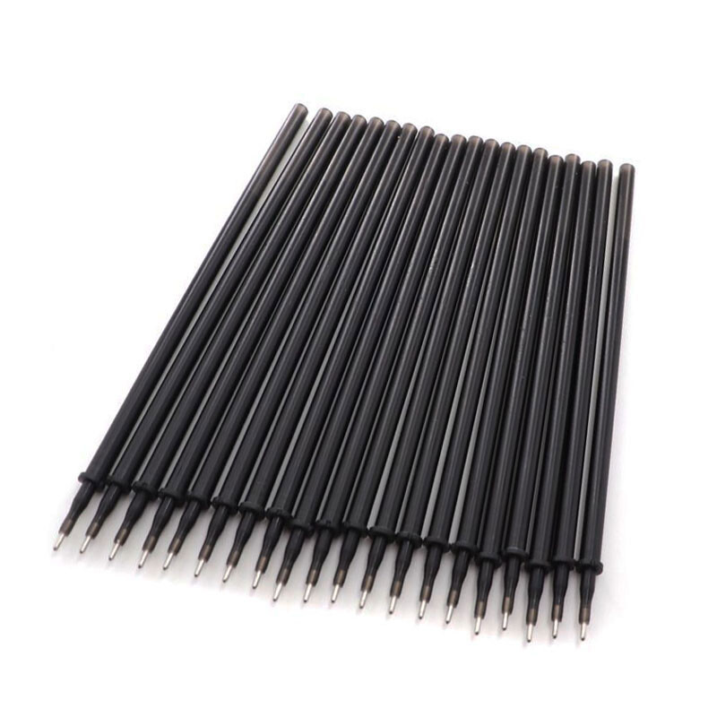 Set štapića za punjenje s gel olovkom od 100 komada Brisiva olovka s perivom drškom 0,5 mm s plavom crnom tintom Alat za pisanje uredskog pribora za školu