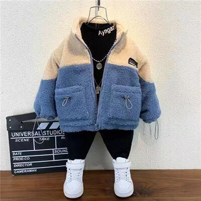 2023. Novi dlakavi kaput za dječake i djevojčice, modni kaput za djecu, dječja gornja odjeća Topla zimska jakna, kaputi 4-12T