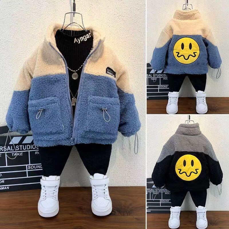 2023. Novi dlakavi kaput za dječake i djevojčice, modni kaput za djecu, dječja gornja odjeća Topla zimska jakna, kaputi 4-12T