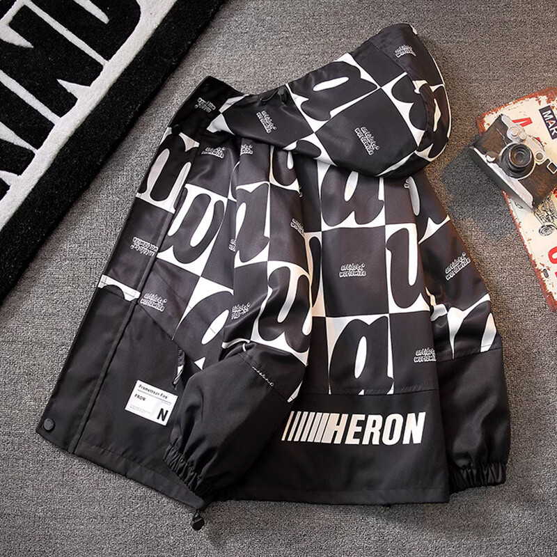 Dječački kaput Jakna Pamučna gornja odjeća Vjetrobran 2024 Savršen kaput za proljeće i jesen Visokokvalitetna dječja topla odjeća