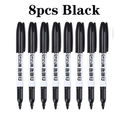 8 tk Tahvli pliiats Must Sinine Punane Kustutav Teachers Suure mahutavusega tahvel Laste värviline Veebaasil joonestuslaua pliiats