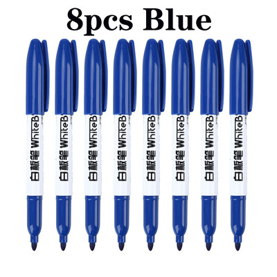 8 tk Tahvli pliiats Must Sinine Punane Kustutav Teachers Suure mahutavusega tahvel Laste värviline Veebaasil joonestuslaua pliiats