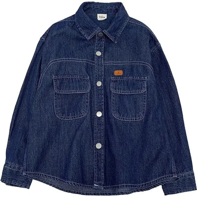 Poiste teksasärk Trendikas kevadsügis 2024, uus stiil, suur lastejakk, pikkade varrukatega vabaajarõivad lastele