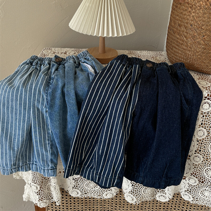 Dječje traper hlače Korejski modni stil Dječja odjeća Djevojčice Dječaci Široke traperice 2023 Jesen Proljeće Nove dječje ležerne hlače