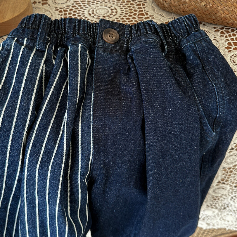 Dječje traper hlače Korejski modni stil Dječja odjeća Djevojčice Dječaci Široke traperice 2023 Jesen Proljeće Nove dječje ležerne hlače