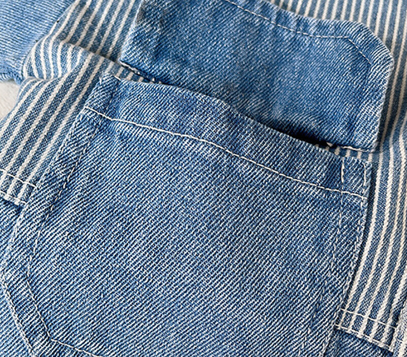 Nova traper jakna proljeće jesen za dječake Modna dječja odjeća Dječja odjeća za dječake Gornja odjeća Prugaste jean jakne Kaput