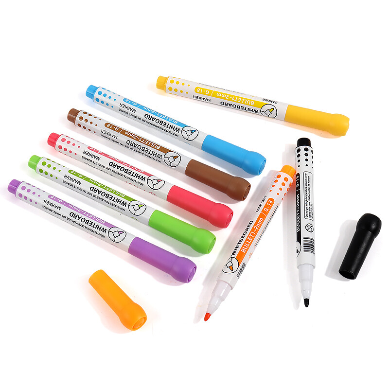 Olovka za bijelu ploču koja se može izbrisati u 8 boja Dječje slikanje Sastanak Ploča Kreda Staklo Keramika Ured Škola Umjetnička učionica