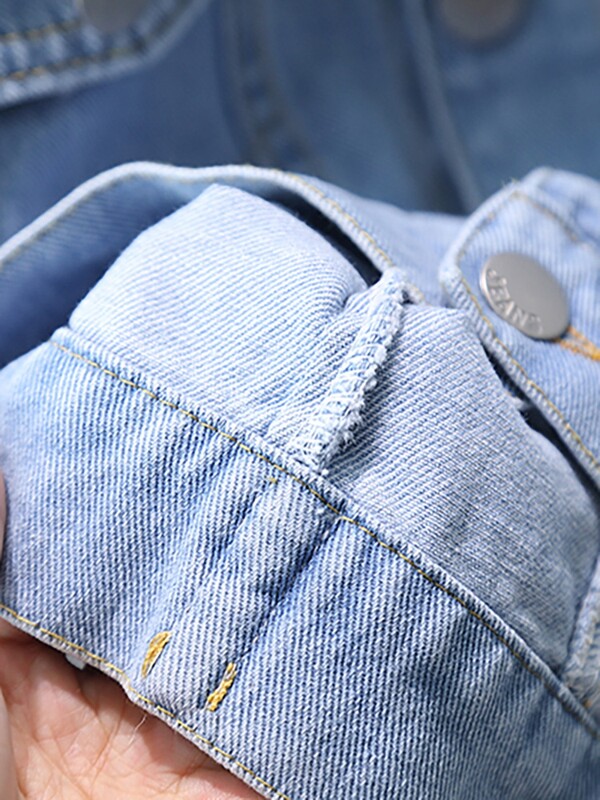 2024. Proljetni i jesenski kaput za dječake Jednostavni kaput s dugim rukavima i reverom s džepovima, ležerni kaput od 1 do 8 godina