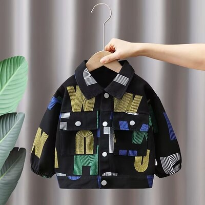 Proljeće, djeca, dječaci, jeans jakna, modni jednobojni traper kaputi, korejski stil, dječja odjeća, jesen, odjeća za djevojčice, gornja odjeća 2-13 godina