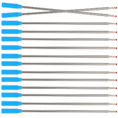 30 komada kemijske olovke, dopuna, dopuna, križna nalivpera s plavom tintom, glatko metalno dijete