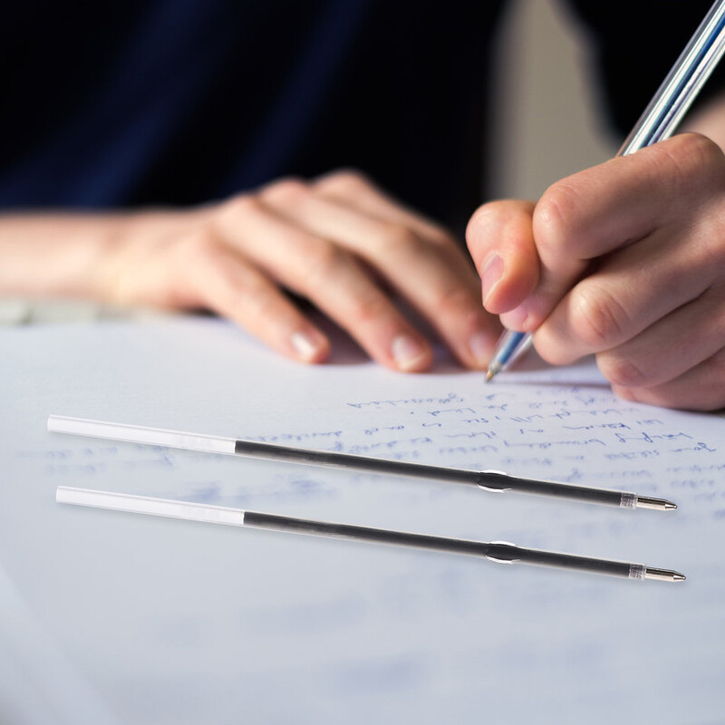 100 tk 07 mm must kontoris surunupuga pastapliiatsid Korduvkasutatavad täitematerjalid 100 tk kaasaskantavad täitematerjalid Kirjatarvete geel peen