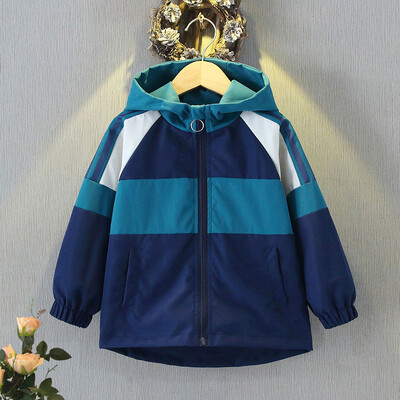 Mugav ja stiilne tõmblukuga kapuutsiga jope nahast sildikaruga poistele ja tüdrukutele – kevad- ja sügisene tuulejope välitingimustes