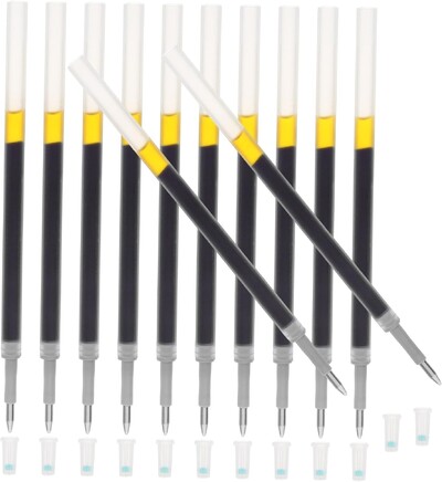 100 komada gel olovke za punjenje tinte zamjene za prijenosni pribor K35, višenamjenska dekor neutralna olovka