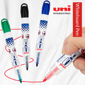 UNI olovka za bijelu ploču PWB-202 u boji, na bazi vode, brisanje, okrugli marker velikog kapaciteta, marker za bijelu ploču, pisac za nastavnike markeri