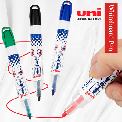 UNI Whiteboard Pen PWB-202 Color Water-based Erasable Round Large Capacity Whiteboard Marker Teacher Stationery Supplies Markers