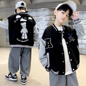 Jakne za dječake, odjeća za proljeće i jesen, novi zapadnjački stilovi, trendi majice i trendi dječja bejzbolska odijela stara 8 godina