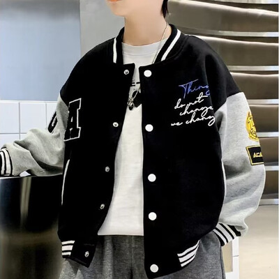 Jakne za dječake, odjeća za proljeće i jesen, novi zapadnjački stilovi, trendi majice i trendi dječja bejzbolska odijela stara 8 godina