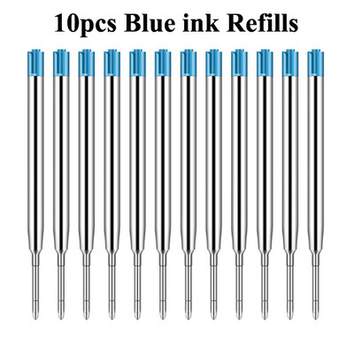 5/10/20 tk 1 mm pastapliiatsi keskmise otsaga täidised Metallpliiatsite asendustäited Kooli kontoritarbed Kirjatarbed