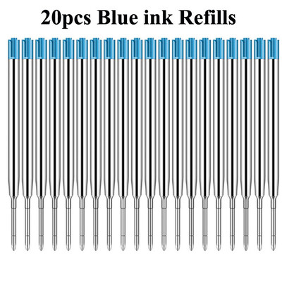 5/10/20 tk 1 mm pastapliiatsi keskmise otsaga täidised Metallpliiatsite asendustäited Kooli kontoritarbed Kirjatarbed