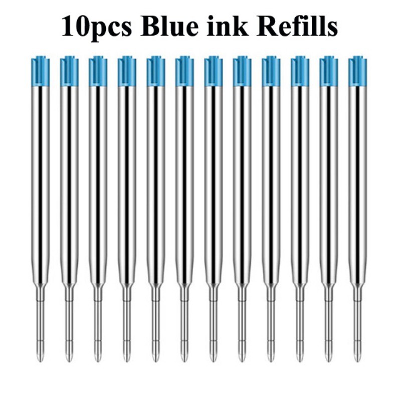 5/10/20 tk 1 mm pastapliiatsi keskmise otsaga täidised Metallpliiatsite asendustäited Kooli kontoritarbed Kirjatarbed