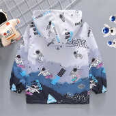 Dječja gornja odjeća Vodootporna jakna od flisa za dječake Kaput s kapuljačom Proljeće Jesen Moda za van, Dječja topla vjetrovka