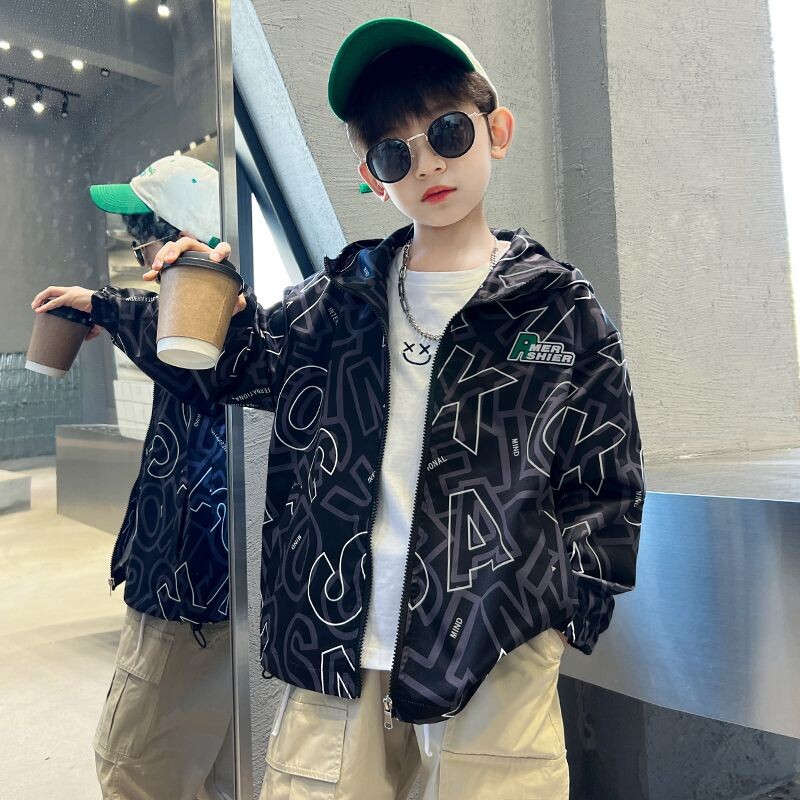 Poiste jakid kevad-sügis kapuuts lastele Veekindel lastemantel vabaaja teismeliste ülerõivad kooli beebi tuulepluus riided