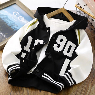 Sportske jakne za dječake Proljeće Jesen 2024. Nova dječja gornja odjeća s kapuljačom Modni kardigani kaputi za veliku djecu Ležerna odjeća za tinejdžere