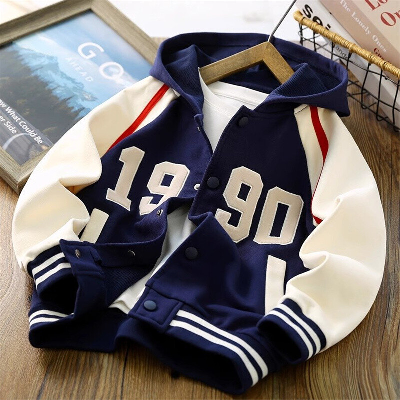 Sportske jakne za dječake Proljeće Jesen 2024. Nova dječja gornja odjeća s kapuljačom Modni kardigani kaputi za veliku djecu Ležerna odjeća za tinejdžere