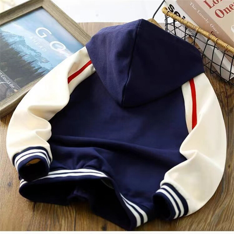 Sportske jakne za dječake Proljeće Jesen 2024. Nova dječja gornja odjeća s kapuljačom Modni kardigani kaputi za veliku djecu Ležerna odjeća za tinejdžere