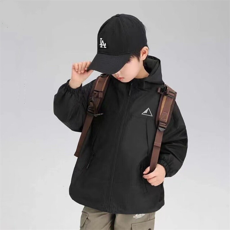 Μπουφάν για αγόρια Βαμβακερά πανωφόρια Ανεμοδαρμένο 2024 Φερμουάρ Άνοιξη Φθινοπωρινό Πανωφόρι Sport Teenagers Παιδικά Ζεστά Ρούχα