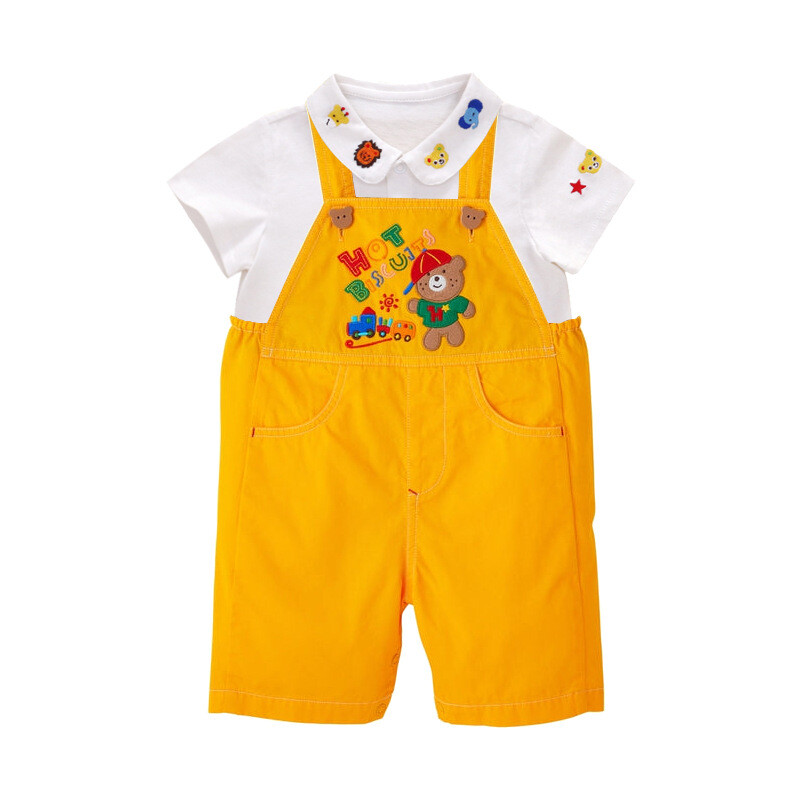 Ljeto Novi kombinezoni za dječake Djevojčice Bear Car Hlače na vrpce Dječje kratke hlače Pantalones Odjeća za dječake Ležerne hlače Roupa Infantil Pra Menino