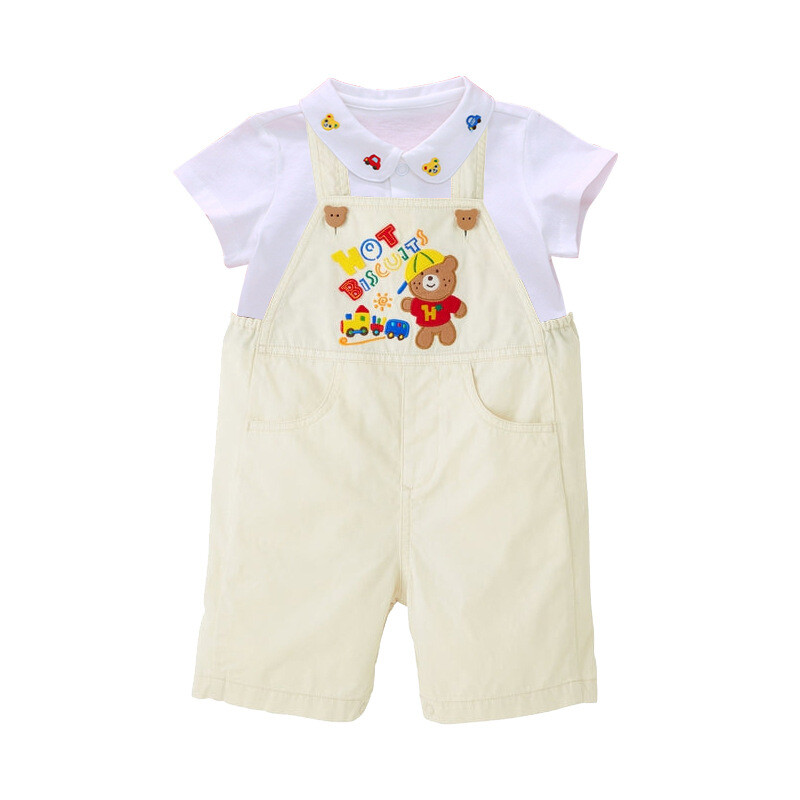 Ljeto Novi kombinezoni za dječake Djevojčice Bear Car Hlače na vrpce Dječje kratke hlače Pantalones Odjeća za dječake Ležerne hlače Roupa Infantil Pra Menino