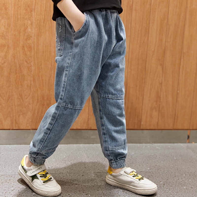 Traperice za velike dječake, dječja odjeća, ležerne otrcane dječje hlače, hlače za dječake, Baggy ljetna odjeća za dječake, tinejdžeri