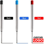 10 komada metalnih dopuna za kemijske olovke, plava, crvena, crna tinta, srednje roller kemijske olovke, dopuna za uredske potrepštine za školu Parker