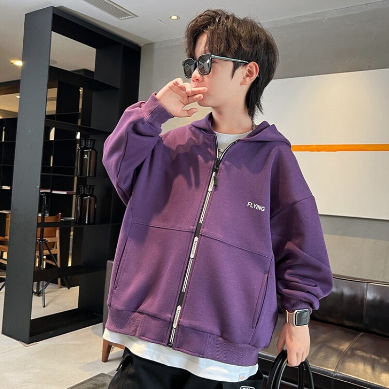 2024. aasta sügistalvine suurte poiste jope paks, soe teismeliste laste jakid, mood, pikk stiil lukuga kapuutsiga poiste mantel 6 8 10 12 14 aastane