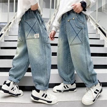 Μοντέρνο αγορίστικο ραπανάκι Παντελόνι Boys Jeans Παιδικό ίσιο τζιν Τζιν Boys Dad Pants Casual Pants 9131