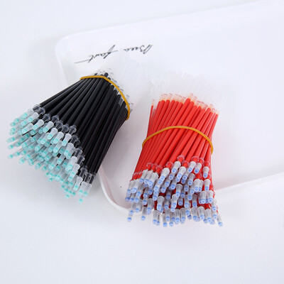 50 Pcs Black Refills 0.5mm Red Blue Refill Office Supplies Kawaii School Stationary Gel Pen Refill Wholesale Stationery