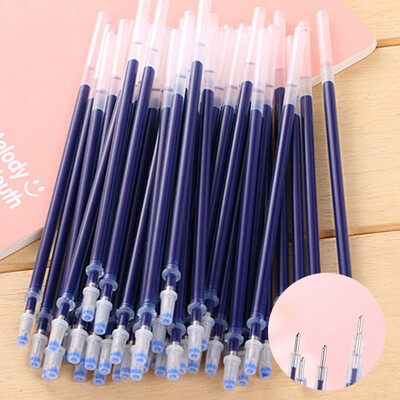 50 tk musta täitematerjali 0,5 mm punane sinine täitke kontoritarbed Kawaii kooli statsionaarne geelpliiatsi täitmine kirjatarvete hulgimüük