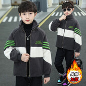 Dječački kaput Jakna Pamučna vjetrovka 2024. Jeftina topla i deblja Trenirka proljeće jesen Tinejdžeri Dječja odjeća