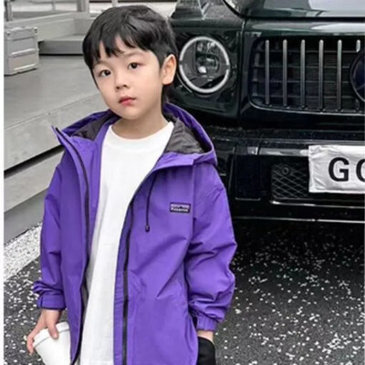 Kaputi za dječake 4 5 6 7 8 9 10 godina Jednobojne dječje jakne za dječake za proljeće jesen Kaputi za dječake 2024. Dječja vjetrovka Ležerna odjeća