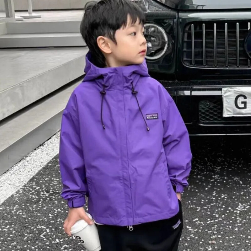Kaputi za dječake 4 5 6 7 8 9 10 godina Jednobojne dječje jakne za dječake za proljeće jesen Kaputi za dječake 2024. Dječja vjetrovka Ležerna odjeća