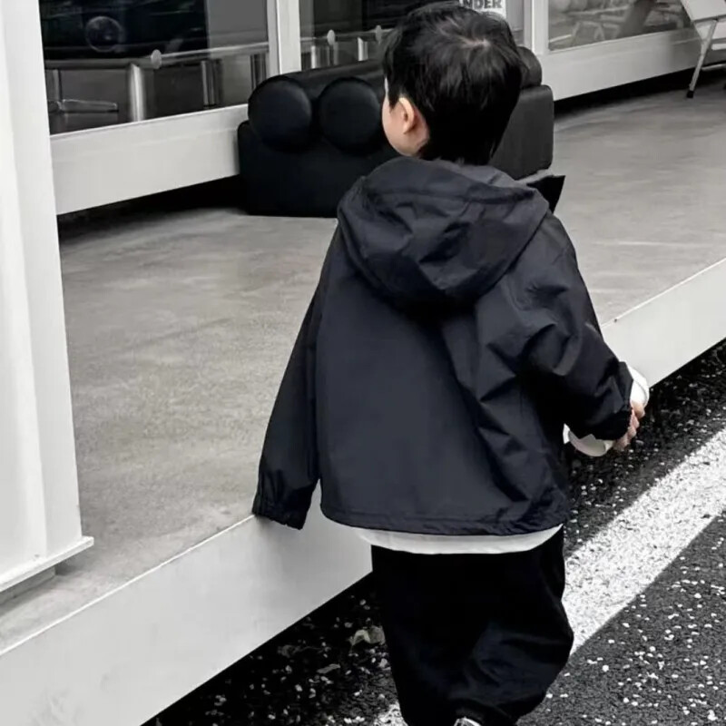 Kaputi za dječake 4 5 6 7 8 9 10 godina Jednobojne dječje jakne za dječake za proljeće jesen Kaputi za dječake 2024. Dječja vjetrovka Ležerna odjeća