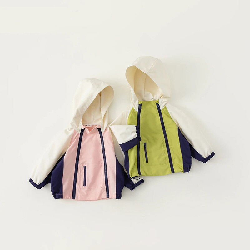 2-10 години яке за момчета, есенно водоустойчиво яке за момчета, ветровка, палто с качулка и цип, връхни дрехи за момичета, подарък за рожден ден, детско облекло
