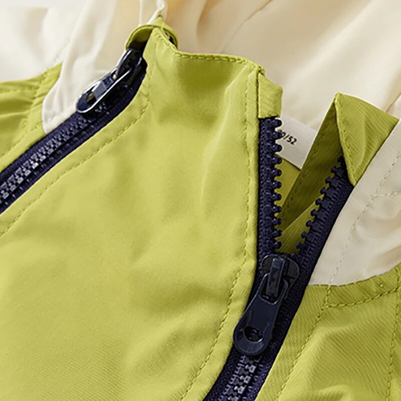 2-10 години яке за момчета, есенно водоустойчиво яке за момчета, ветровка, палто с качулка и цип, връхни дрехи за момичета, подарък за рожден ден, детско облекло