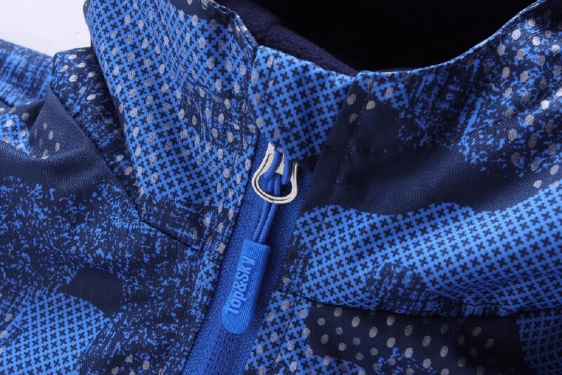 Poiste üleni trükitud veekindel fliisvoodriga tõmblukuga matkajakid koolilapsed, spordimantel, topid Laste ülerõivad 5–14 a.